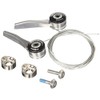 SunRace Pair Levers Frame, Silver, 8 Speed