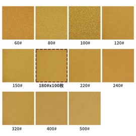 SPEEDWOX Sanding Paper Sandpaper, 100 Pieces, #180, Hole Included, Magic Type, Sandpaper, Diameter 4.9 inches (125 mm), Set, Round Disc, Air Sander, Round Pad for Carpentry, Dust Absorption, Random