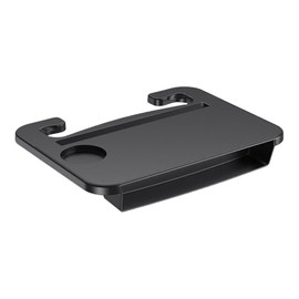 Double-Use Steering Wheel Tray – Car Food Tray with Drink Holder, Multi-Purpose Travel Accessory for Eating, Laptop or Tablet Use, Fits Most Vehicle Steering Wheels, 14.5 x 11 Inches