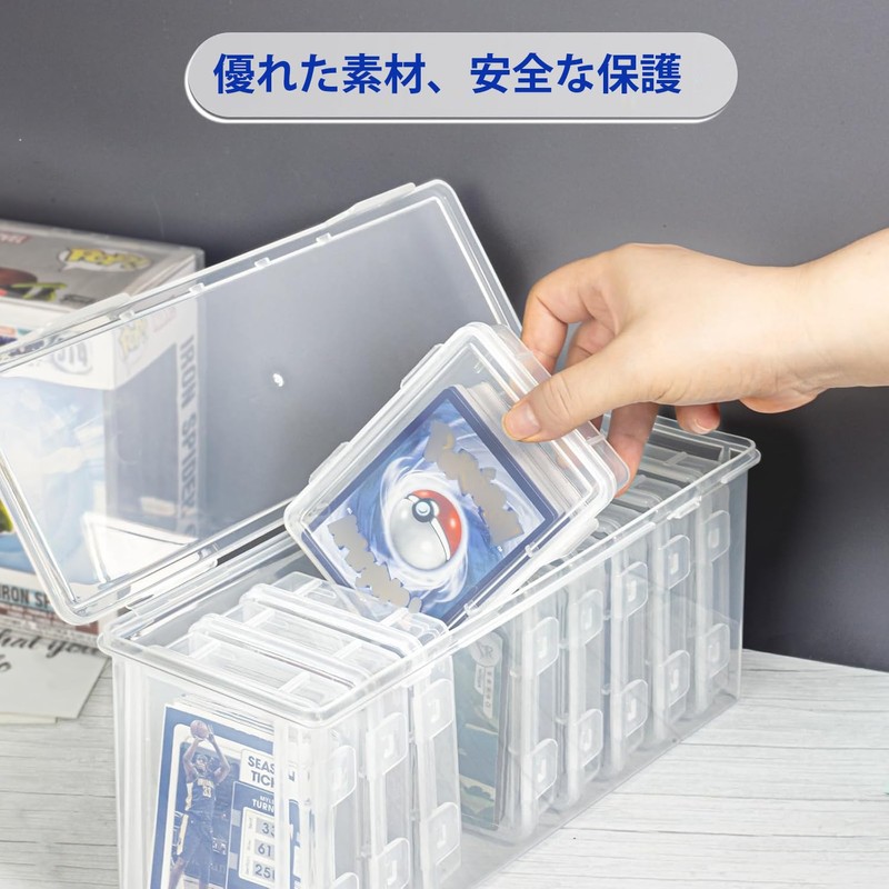 MFDXWCV Deck Case, Trading Card Case, Card Case Card, Transparent,