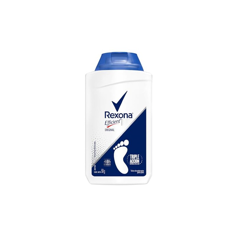 Rexona Efficient Desodorante Original para Pies en Talco Combate el