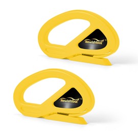 NEWISHTOOL 2 Pack Wrapping Paper Cutter, Holiday Christmas Gift Wrap Cutter, Sliding Wrapping Paper Cutting Tool, Gift Wrap Cut Tool Snitty Safety Cutter with Concealed Blade