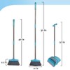 Broom and Dustpan Set Lightweight Upright Lobby Broom and Dust