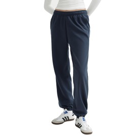 PUMIEY Womens Sweatpants Baggy Comfy Sweat Pants Workout Casual Joggers Pants, Dark Night Large