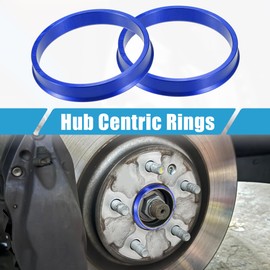 A ABSOPRO Car Hub Centric Rings OD 66.1mm to ID 60.1mm Hub Centric Rings Wheel Bore Center Spacer Aluminum Alloy Blue (Set of 4)