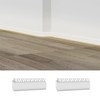 Besseto 2Pair/4PCS Baseboard LED Aluminum Channel Outer Corner, L-Shape Angle