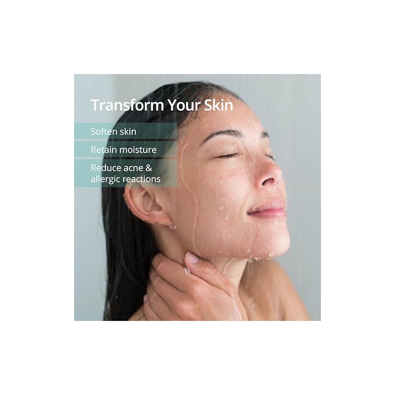 Aquasana Filtro para Ducha sin Cabeza, Blanco, AQ-4100NSH