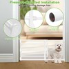 Short Dog Gate to Step Over, Adjustable Low Pet Door,