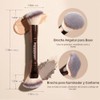 MAGEFY 2 Piezas Brochas de Maquillaje de Doble Punta, Set