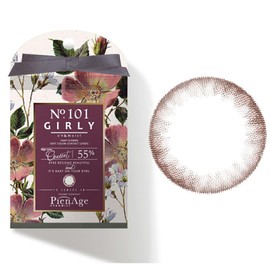 ピエナージュ PienAge 55% UV＆Moist 101 ガーリー 1day 12枚入 モイスト UV (PWR) -2.75