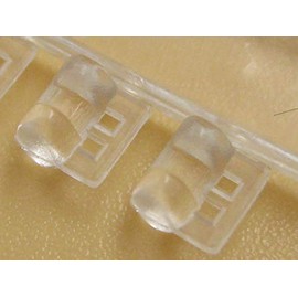 100 unidades de cuñas de rotación ortodoncia con almohadilla giratoria y bandas de goma elásticas dentales, Transparente, 100PCS