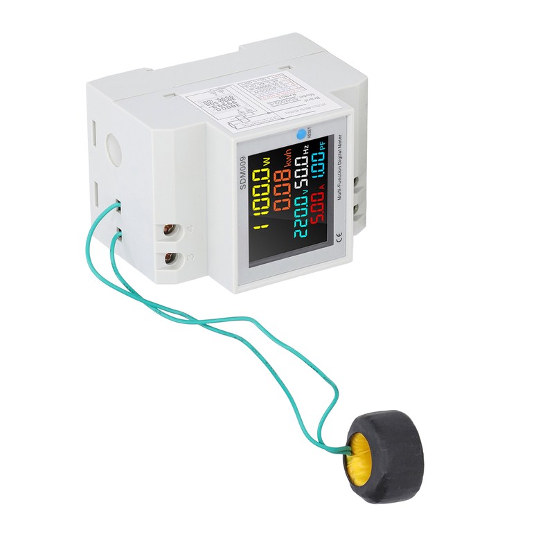 Single Phase Energy Meter Rail Frequency Power Factor Meters Multifunctional