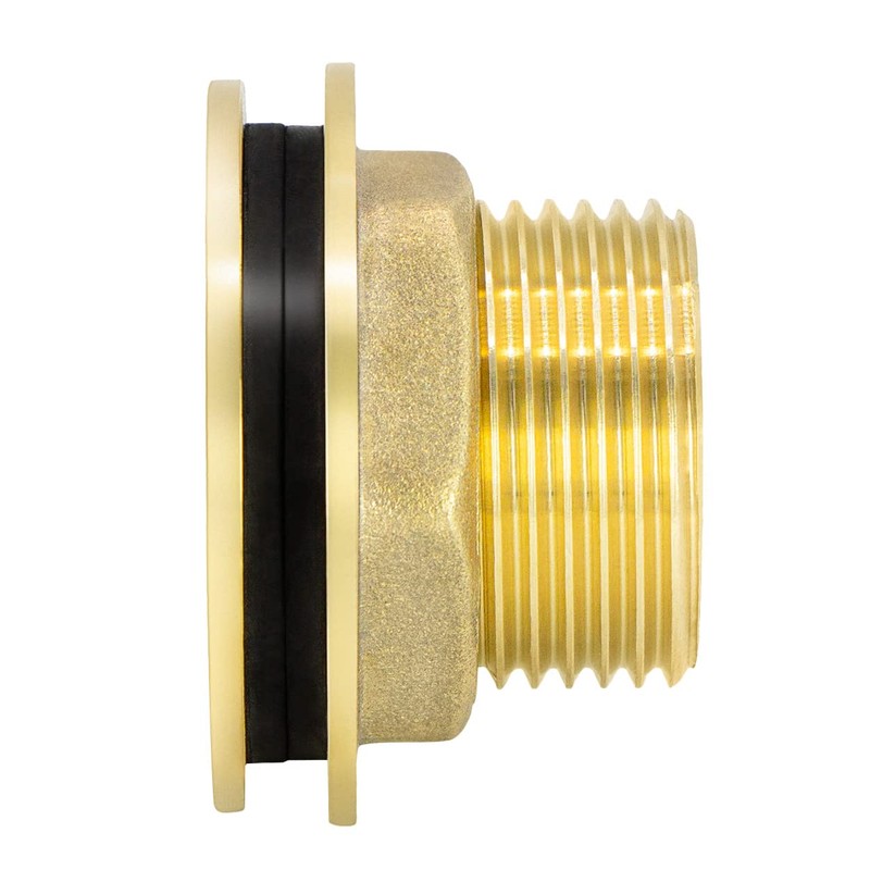 VARIOSAN Water Barrel Feed-through, 3 Pieces, Brass, incl. seal.