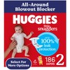 Huggies Size 2 Diapers, Little Snugglers Baby Diapers, Size 2