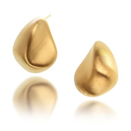 Sonateomber Gold Drop Stud Earrings for Women, Trendy Statement Droplet Earing Fashion Jewelry Gift