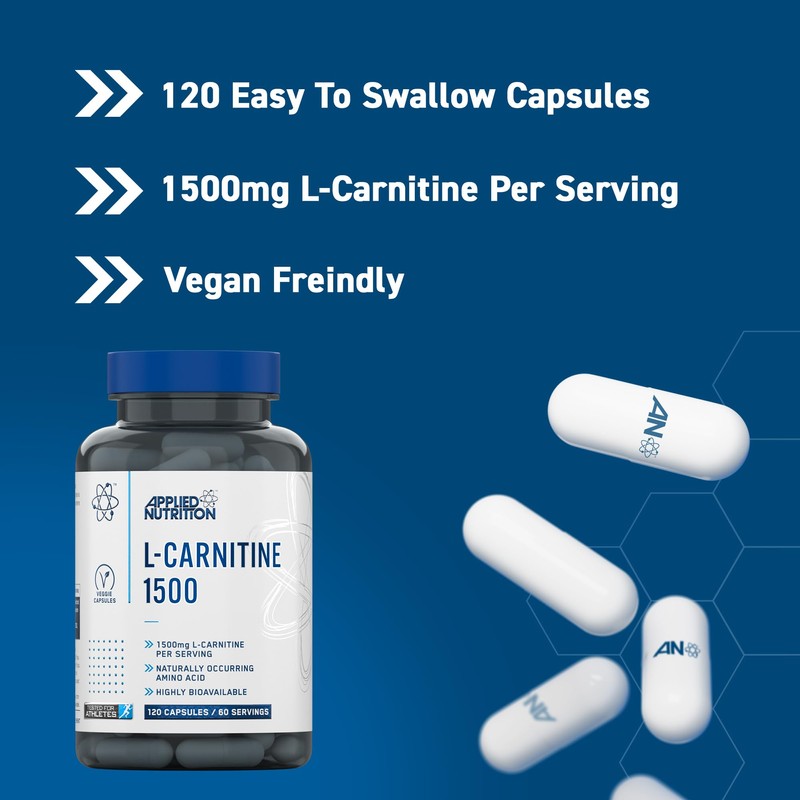 Applied Nutrition L-Carnitine, 1500 mg (EAN 5056555205587) - 120 caps