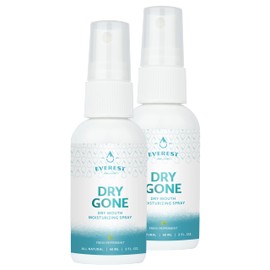 Natural Dry Mouth Moisturizing Spray | Dry Gone Throat Moisturizer | Relief from Cotton Mouth with Herbal Extracts (2 Fl Oz (Pack of 2))