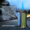 Colibri Daytona Windproof Butane Torch Lighter: Adjustable Flame, Refillable Single-Jet