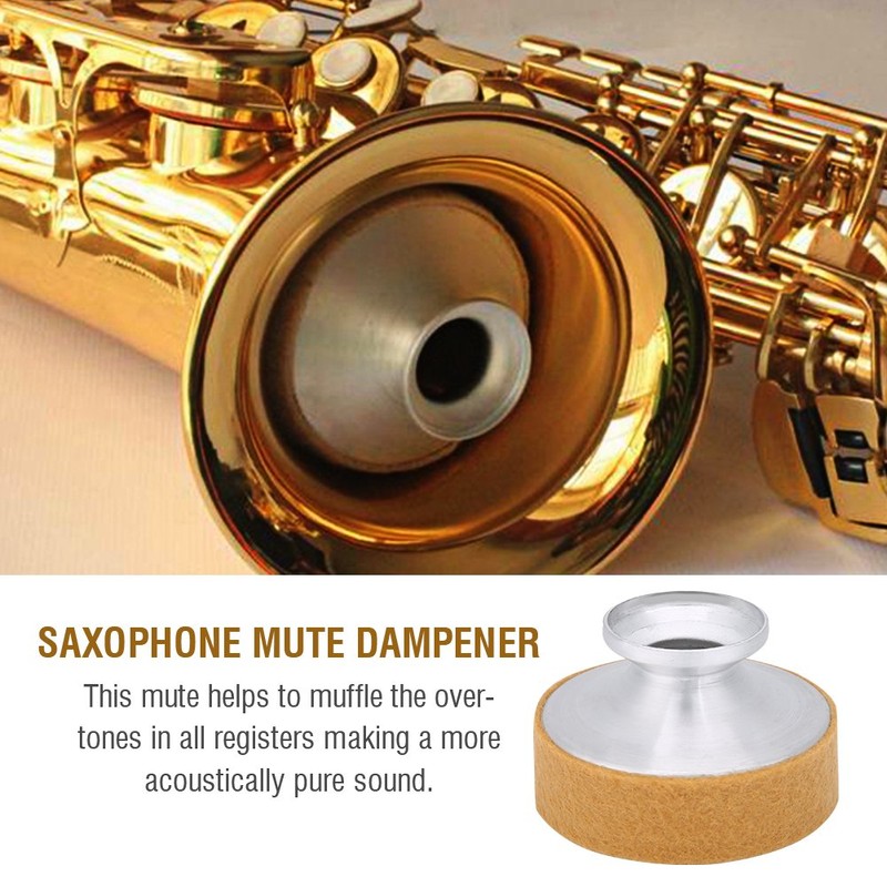 Soprano Saxophone Mute Noise Reduction Aluminium Alloy for Silent Practice,