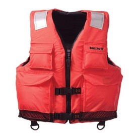 Kent Elite Dual Size Commercial Life Vest - Persons over 90-Pounds. (Orange, XX-Large/4X-Large, 50-60-Inch Chest)