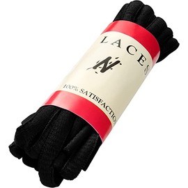 NIVZIV Oval Shoelaces Black Athletic Sports Running Sneaker Boot Workout Shoe 72 Length Half Round Strings Laces THREE (3) PAIRS