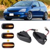 Amber Side Marker Light Fender Turn Signal Lamp 3000K Smoky