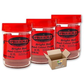 Food Colouring Tubs Set | BRIGHT RED | Small Tubs 3x25g | Perfect for Baking and Cooking Grocery King
