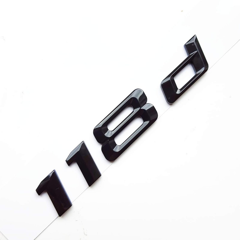 MCK Auto - 118d Black Glossy Rear Logo Rear Emblem