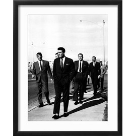 ART.COM Framed Wall Art Prints Ocean's Eleven, 1960, Movies Decor, 12" x 16", Black Frame with White Mat