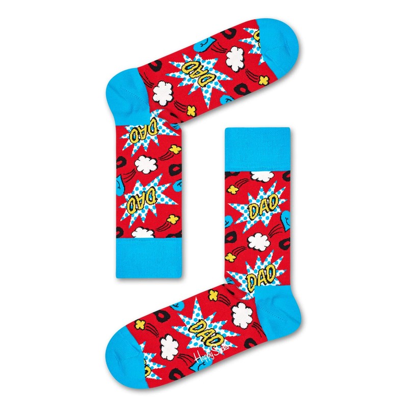 Happy Socks Super Dad Socks Gift Set 3-Pack XFAT08-4350 Multicoloured,