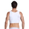 BaronHong Men's Body Shaper Chest Binder Flat Compression 3 Rows