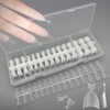 CHARMIX Half Tips, Long 360 Pieces, Large Capacity, Nail Tips,
