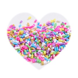 Rebanadas de arcilla polimérica de 100 g, asperezas falsas de resina, aspersiones de caramelos falsos, aspersiones de arcilla, rebanadas de arte de uñas, asperdigas de polímero para manualidades, pasteles, postres, funda para teléfono