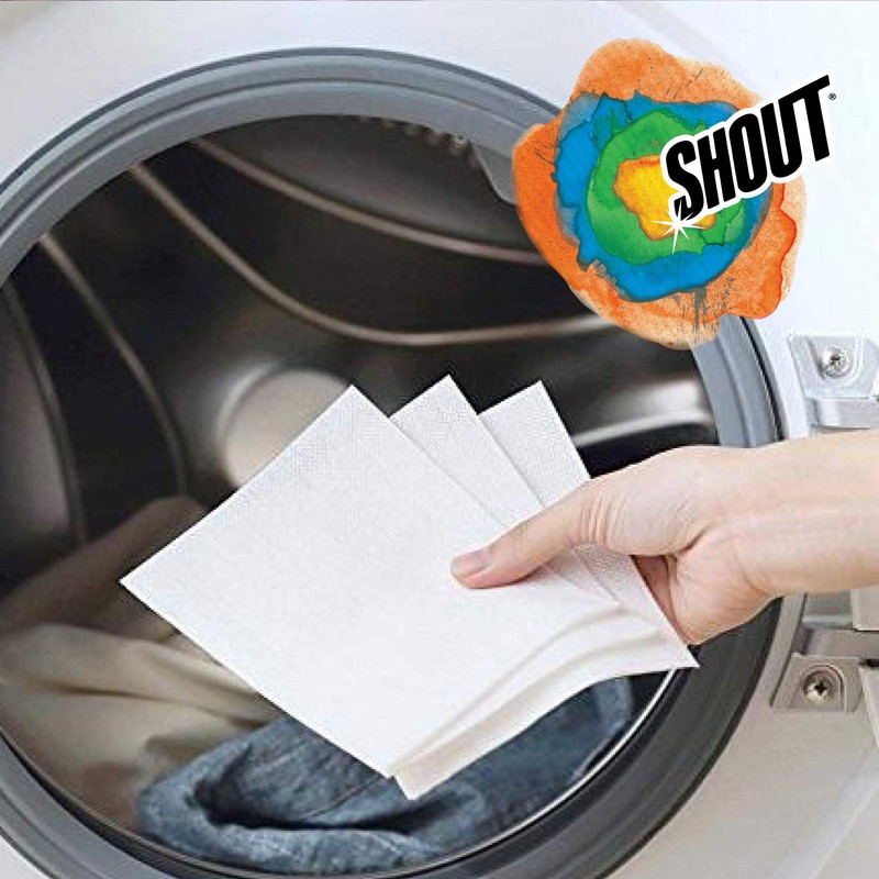 Shout Color Catcher Sheets for Laundry, Allow Mixed Washes, Prevent