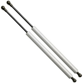 TENKIDOM Qty(2) Carbon Fiber Hood Struts Compatible with Honda Civic 7th (EU/EP) 2001-2005 Shock Lift Supports Gas Dampers Springs Kit Bonnet No-Drill Bolt-on