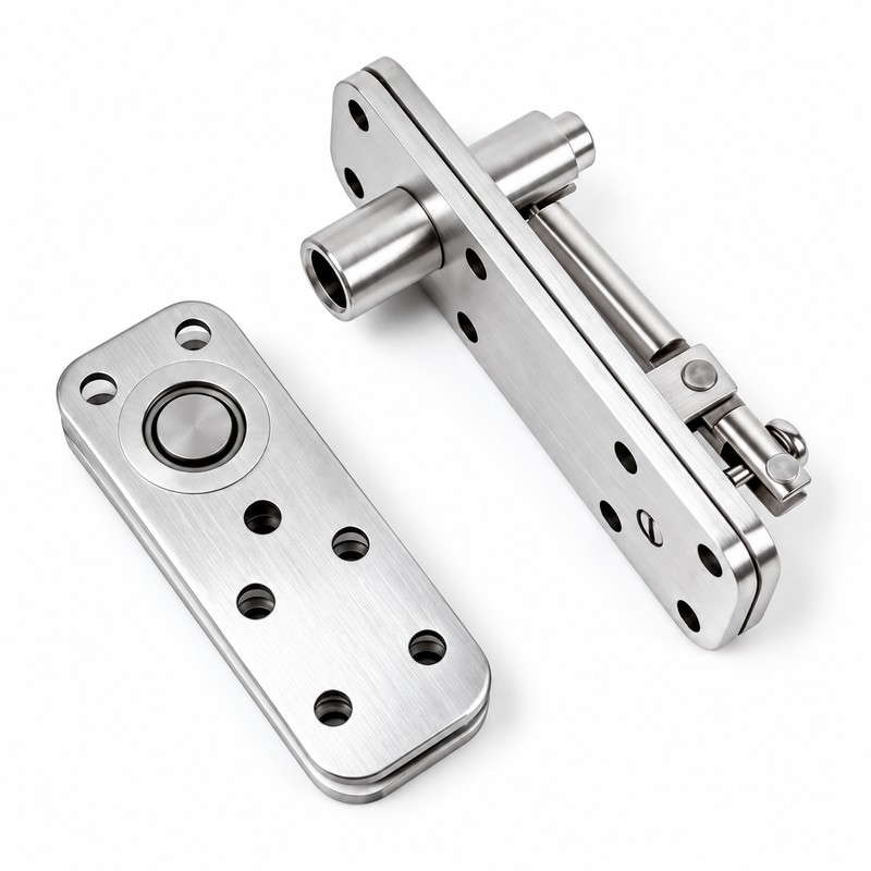 360-Degree Rotating Stainless Steel Hidden Door Hinges – Heavy-Duty Invisible