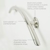 30" Designer Crescent Curved Bathroom Shower Grab Bar, Satin Finish