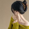Brown Pearl Hair Clip, Large Acrylic Claw Clip Women Hair