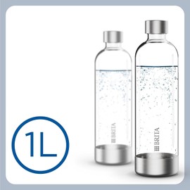 Pack 2 Bouteilles BRITA - Pour machine SodaONE - Capacité 1L - PET