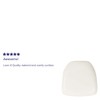 Flash Furniture Hard White Vinyl Chiavari Chair Cushion