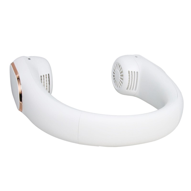 Neck Fan 4 Speeds Quiet Bladeless USB Rechargeable 2400mAh Battery