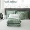 LANCO MODERN LIFESTYLE Sage Queen Comforter Set 7 Pieces, Jacquard