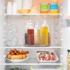 MATANA 2 Pack Clear Lazy Susan Turntable Shelf Organiser, 23cm