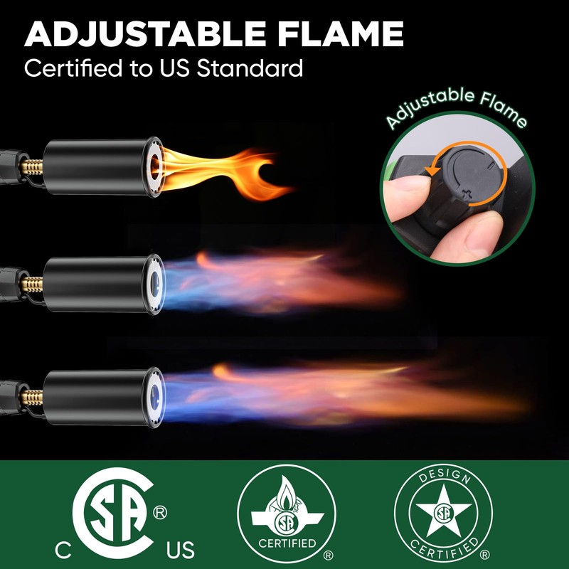 KOACKL Powerful Propane Torch Head, Propane Torch Gun Campfire Starter,