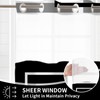 Vostolaiv No Hook Shower Curtain Black Geometric Shower Curtains with