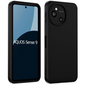 DIFAYA AQUOS Sense9 Case, Matte Black, US Military MIL Standard "SH-53E/SHG14/SH-M29 Compatible", Dustproof, Durable, Portable, Flexible, TPU Material, Thin, Lightweight, Lens Protection, AQUOS Sense9