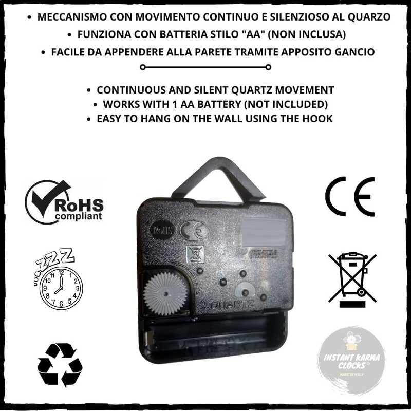 Instant Karma Clocks Wall Clock Camping Hiking Camping Hiking RV