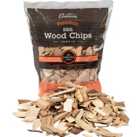 Camerons All Natural Pecan Wood Chips for Smoker - 260 Cu. In. Bag, Approx 2 Pounds- Kiln Dried Coarse Cut BBQ Grill Wood Chips for Smoking Meats - Barbecue Smoker Accessories - Grilling Gifts for Men