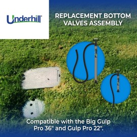 Underhill Bottom Valves for Water Pump Big Gulp Pro 36 Inch and Gulp Pro 22 Inch Pumps, Replacement Parts, Repair, Fluid Transfer, A-GRPBV