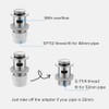 Decaura Overflow Bathroom Basin Push Pop Up Plug Waste Drain
